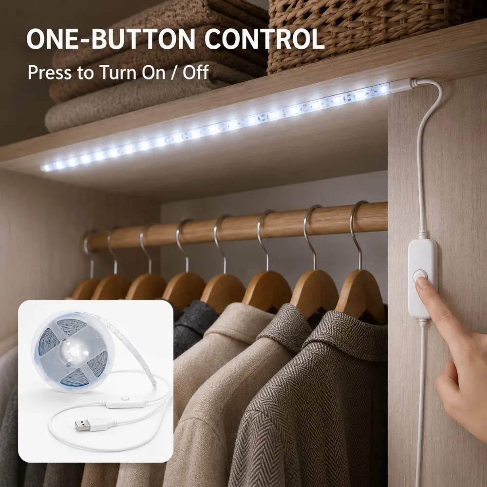 LED Strip Lights USB Button Co - Led Strip Lights 评论和价格