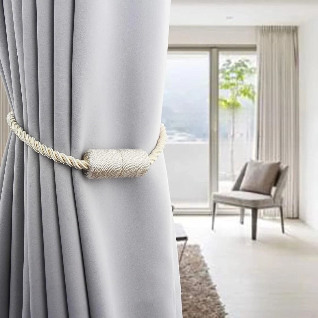 2Pcs Strong Magnetic Curtain T - Curtain Rods 评论和价格