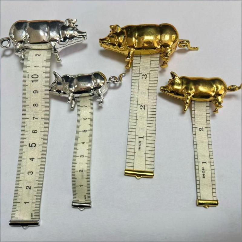 (Ce14)Antique Pig Mini Tape Me - Tape Measure 评论和价格