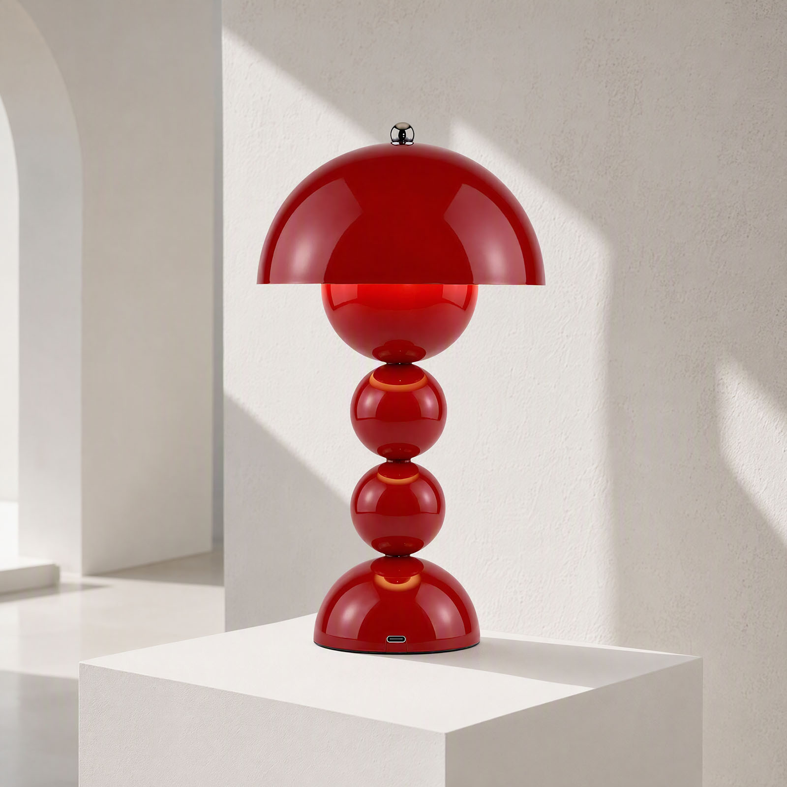 USB Mushroom Bud LED Table Lam - Light Switch 评论和价格