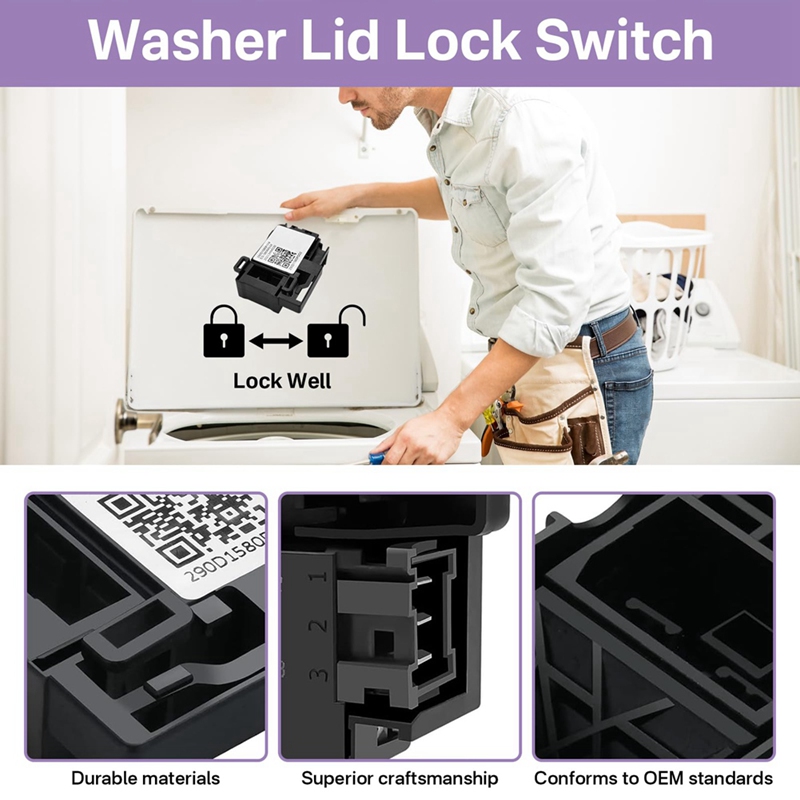 WH01X27954 Washer Lid Lock Swi - Door Lock 评论和价格
