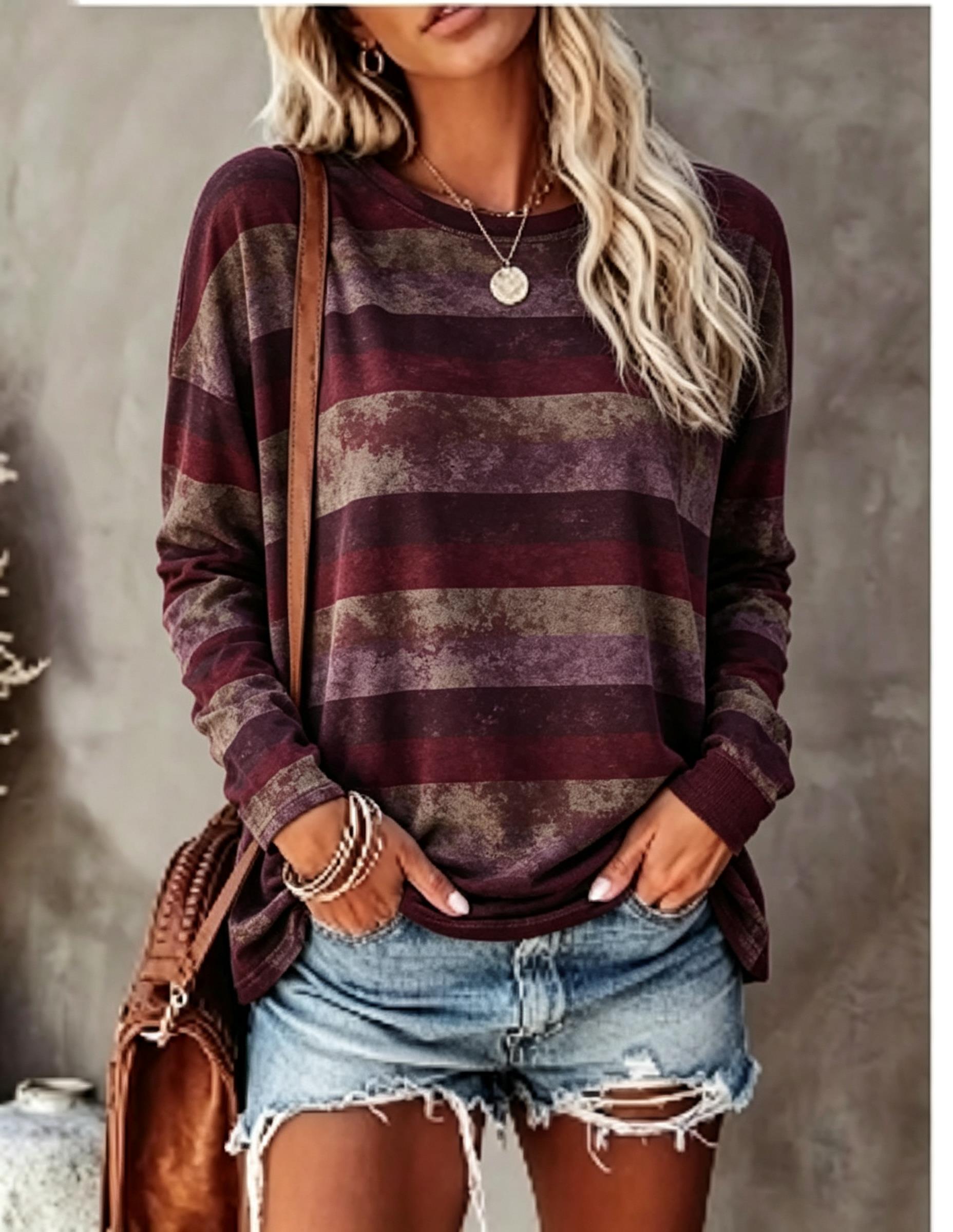 Women Long Sleeve T‑Shirt Vint - Wallpaper 评论和价格