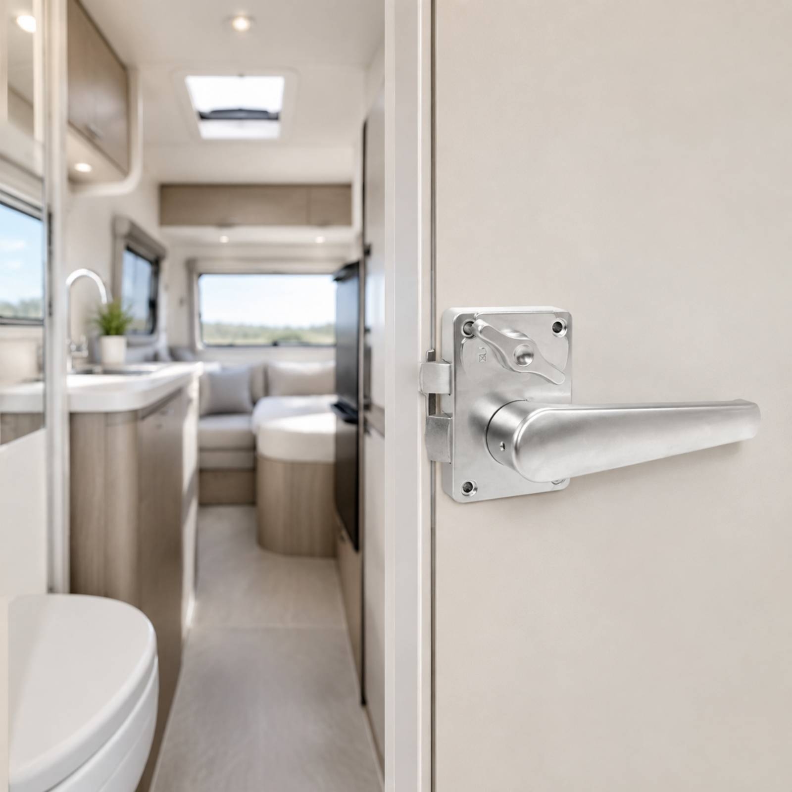 RV Bathroom Door Lock Compact  - Door Lock 评论和价格