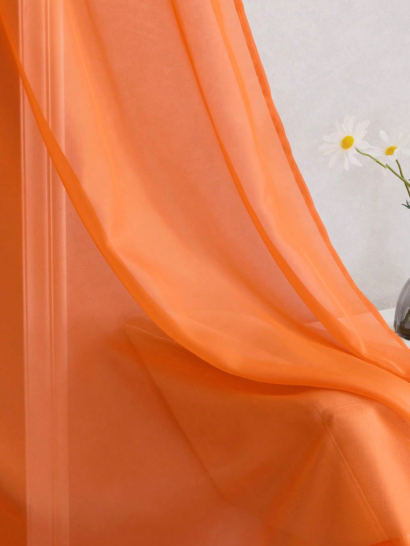 1pc Elegant Transparent Orange - Curtain Rods 评论和价格