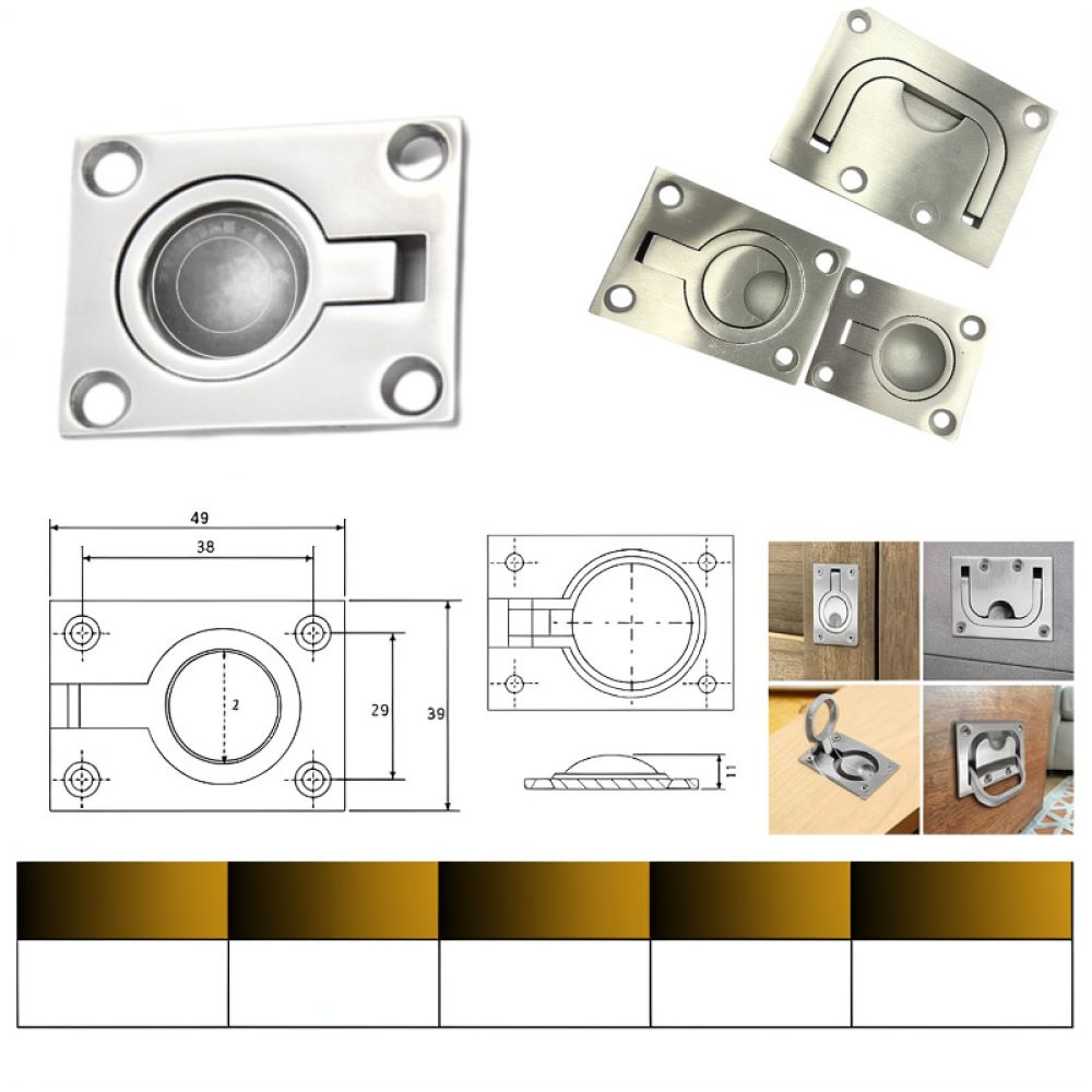 Hidden Flush Ring Handle 316 S - Door Handle 评论和价格