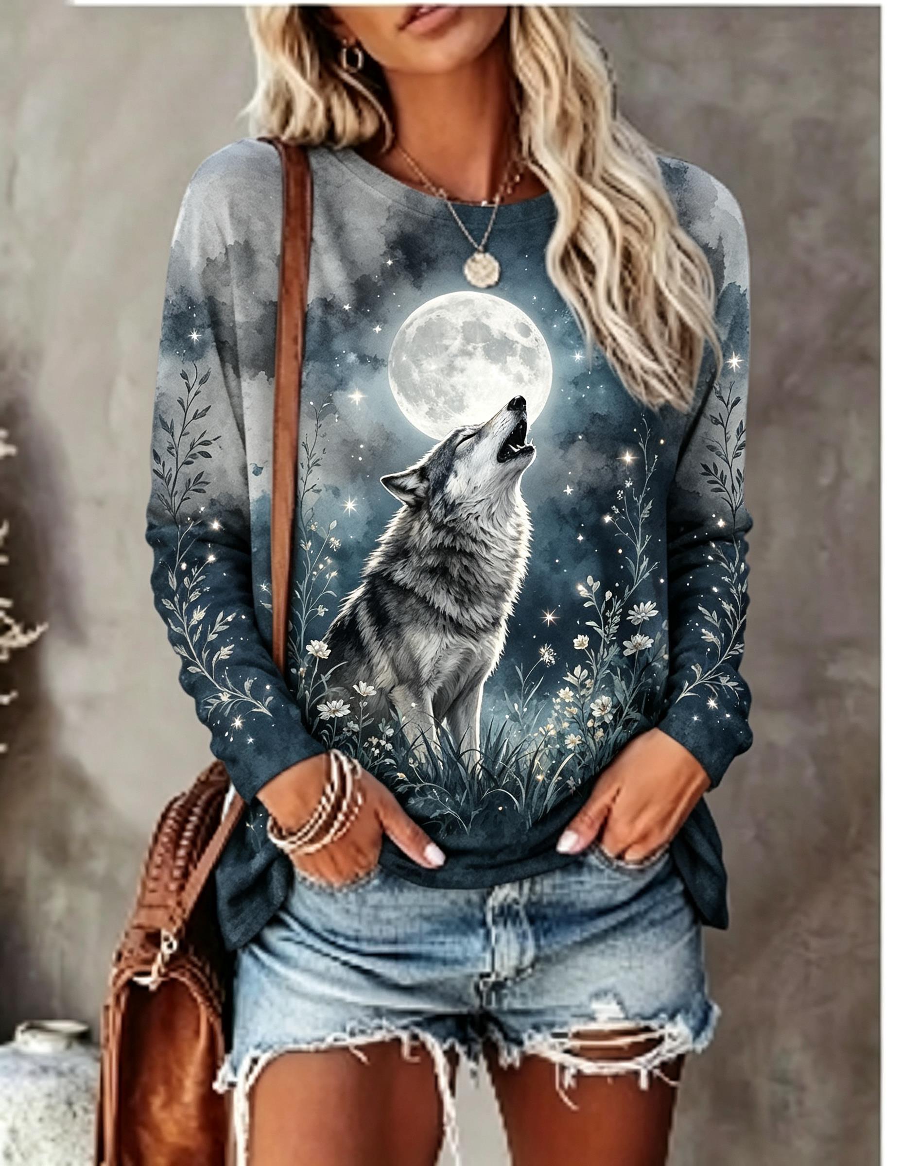Women Long Sleeve T Shirt Howl - Wallpaper 评论和价格